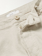 Onia - Straight-Leg Linen-Blend Chambray Trousers - Neutrals