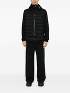 Moncler Black Logo-Print Hooded Puffer Jacket