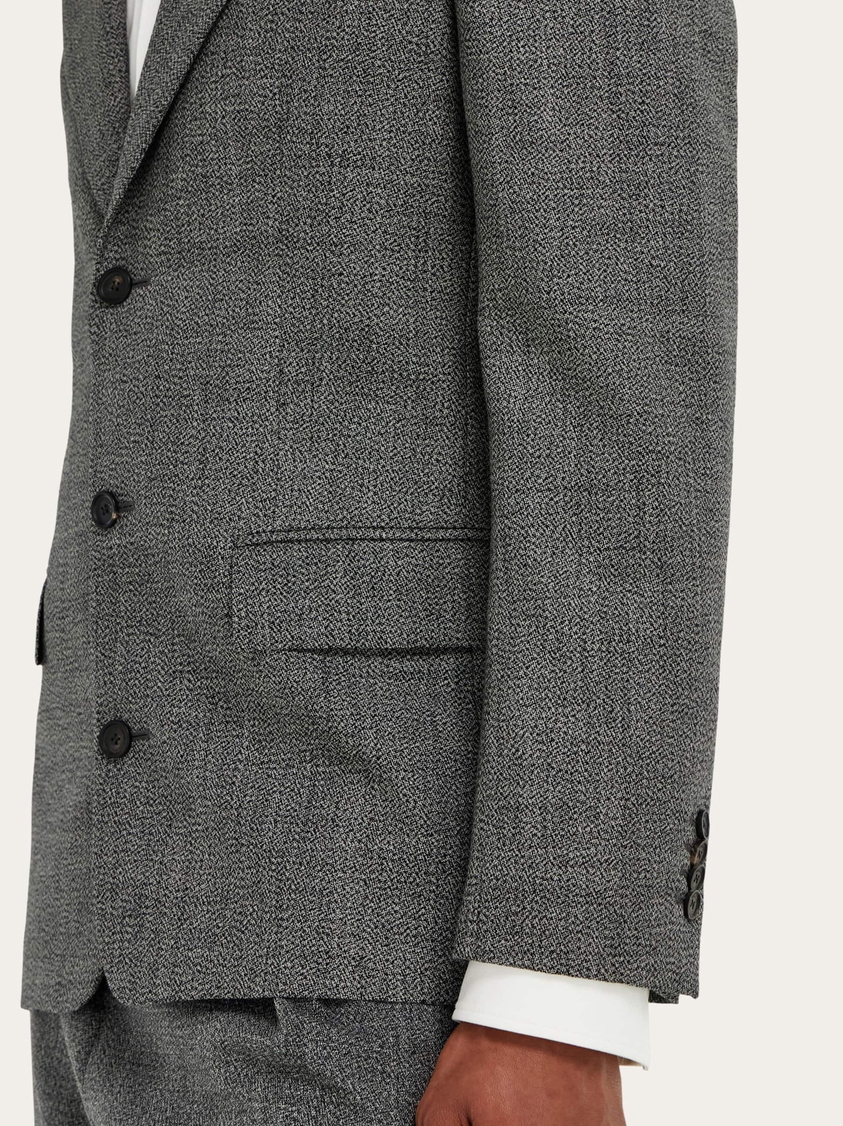 Ferragamo Mens Single breasted blazer in Grey