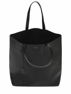 SAINT LAURENT - Logo Leather Shopping Bag