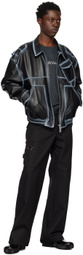(di)vision Black Faded Leather Jacket