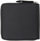 Vivienne Westwood Black Saffiano Biogreen Rounded Square Wallet