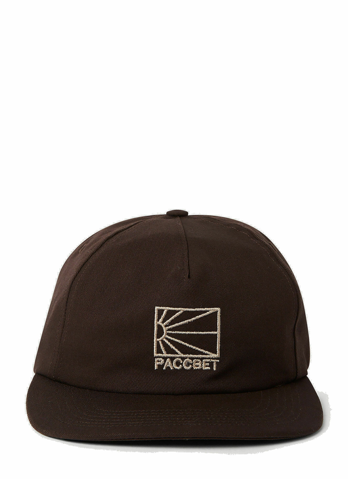 Photo: Embroidered Logo Baseball Cap in Brown