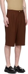 CALVINLUO Brown Four-Pocket Shorts