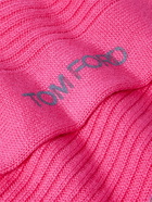 TOM FORD - Ribbed Cotton Socks - Pink