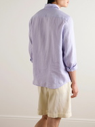 Theory - Irving Linen Shirt - Purple