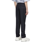 Juun.J Navy Pinstripe Trousers