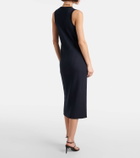 Vince Ribbed-knit midi dress