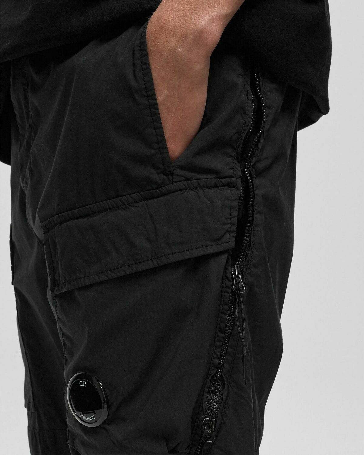 C.P. Company 50 Fili Stretch Cargo Pants Black Cargo Pants