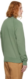 TOM FORD Green Garment-Dyed Sweatshirt