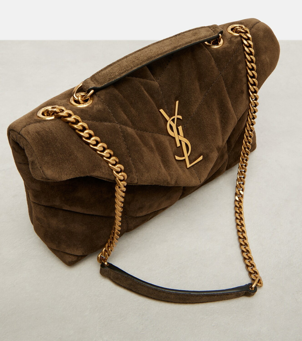 Saint Laurent Puffer Toy suede shoulder bag