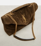 Saint Laurent Puffer Toy suede shoulder bag
