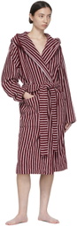 Tekla Red Organic Cotton Robe