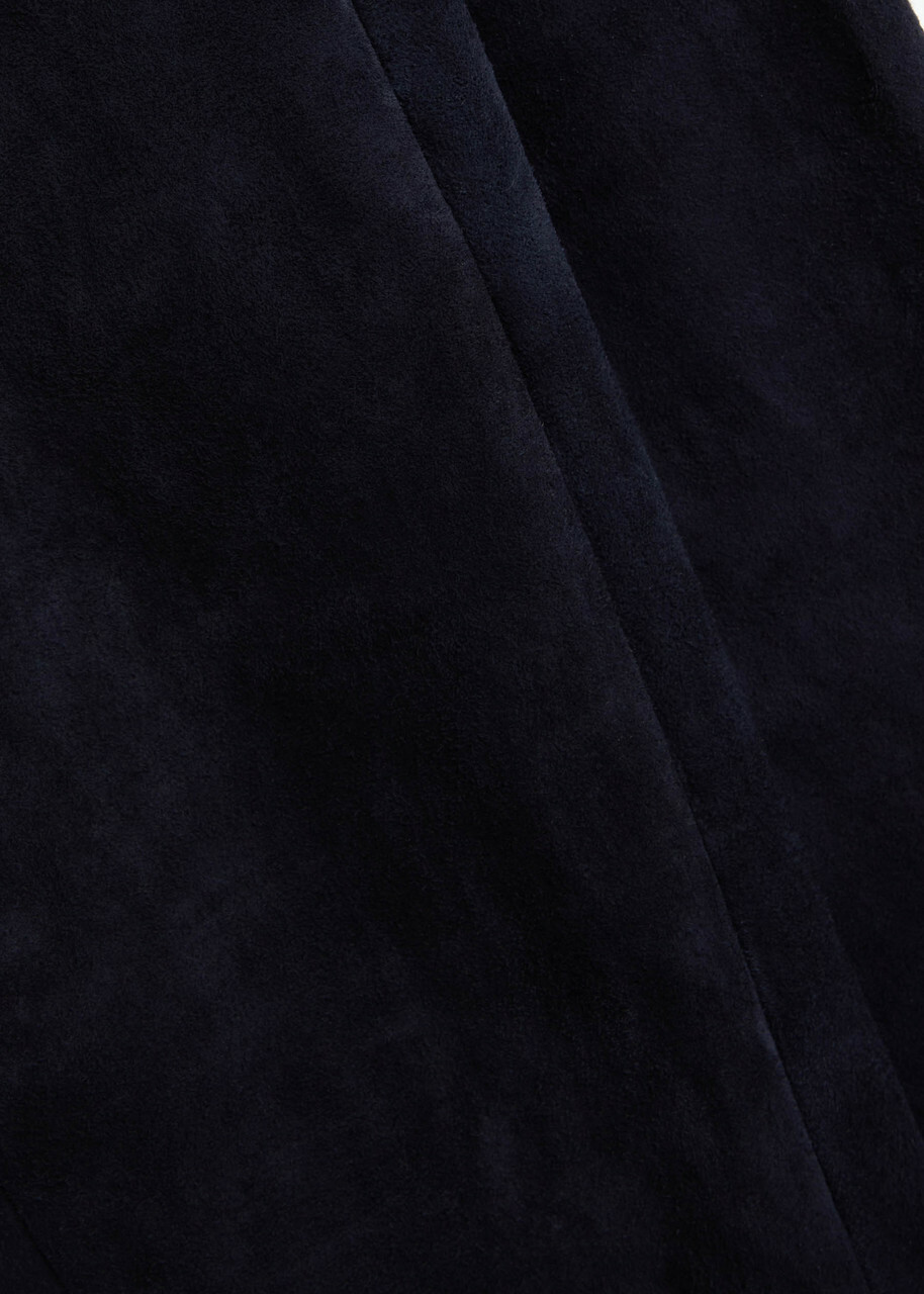 Stouls Gégé Stretch-suede Trousers Navy