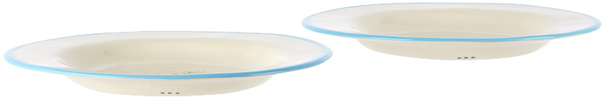 Laetitia Rouget Blue & White 'It's Complicated Darling' Dessert Plate Set