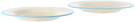 Laetitia Rouget Blue & White 'It's Complicated Darling' Dessert Plate Set