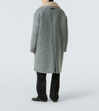 Zegna Herringbone wool and cashmere coat
