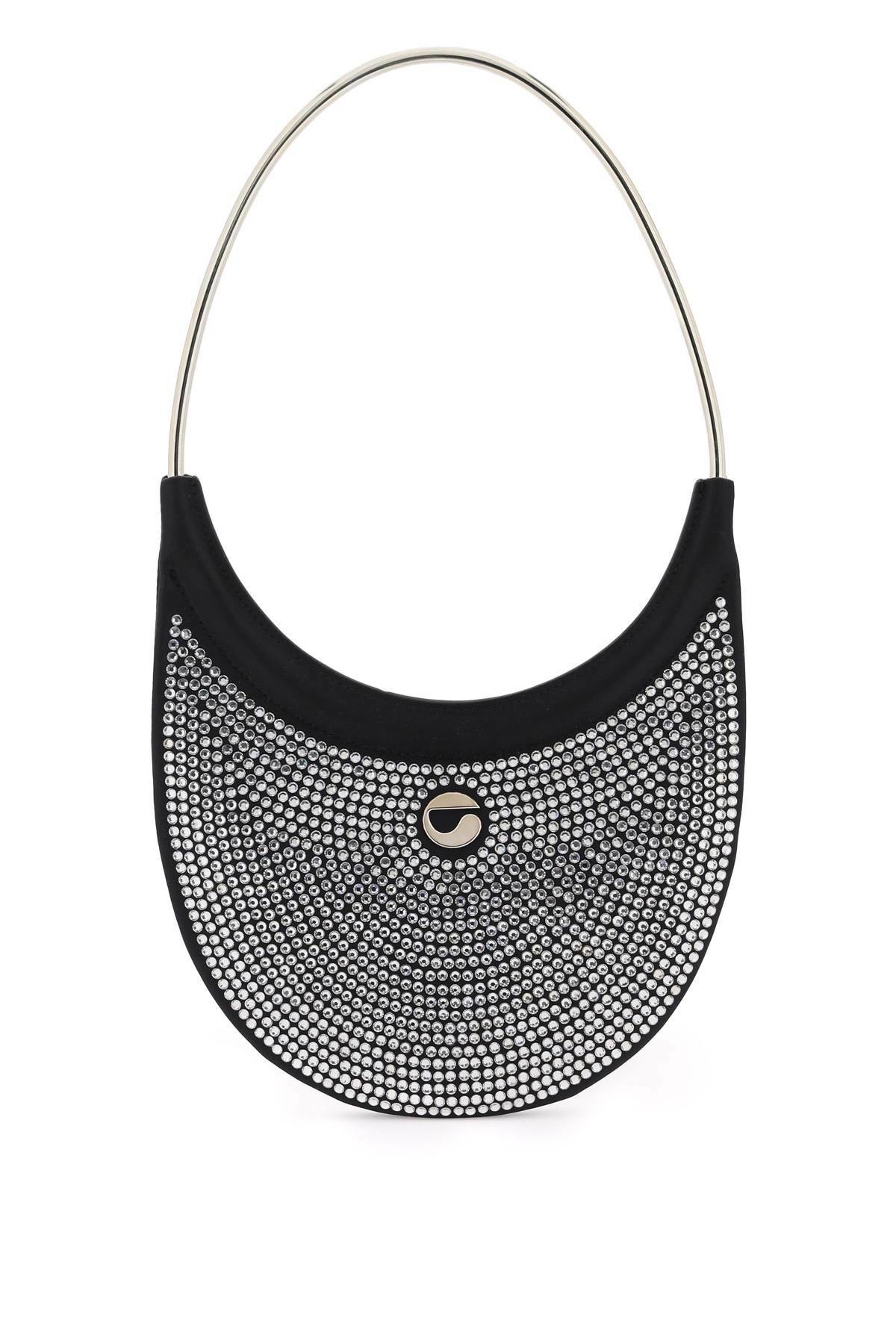 トートバッグ COPERNI Embellished Fabric Ring Swipe Shoulder Bag Coperni White Ring Swipe Bag Coperni
