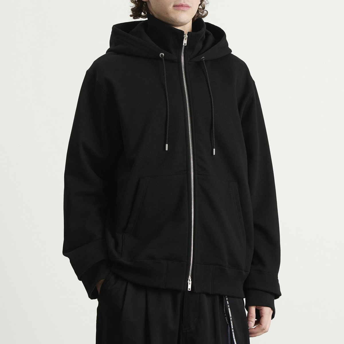 MASTERMIND WORLD Men's Zip-Up Track Hoodie in Black