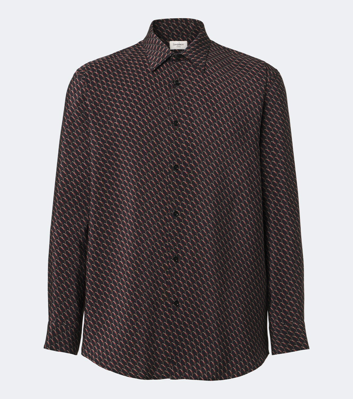 Saint Laurent Cassandre printed silk shirt