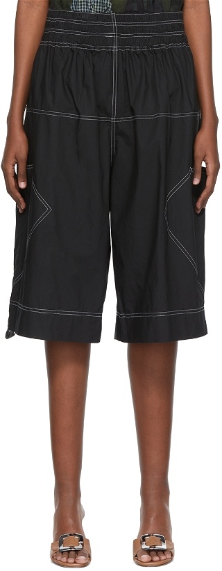 Photo: SC103 Black Cotton Shorts