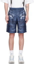 Burberry Blue Shark Shorts