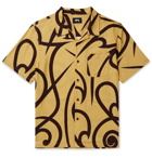 Stüssy - Camp-Collar Printed Voile Shirt - Yellow