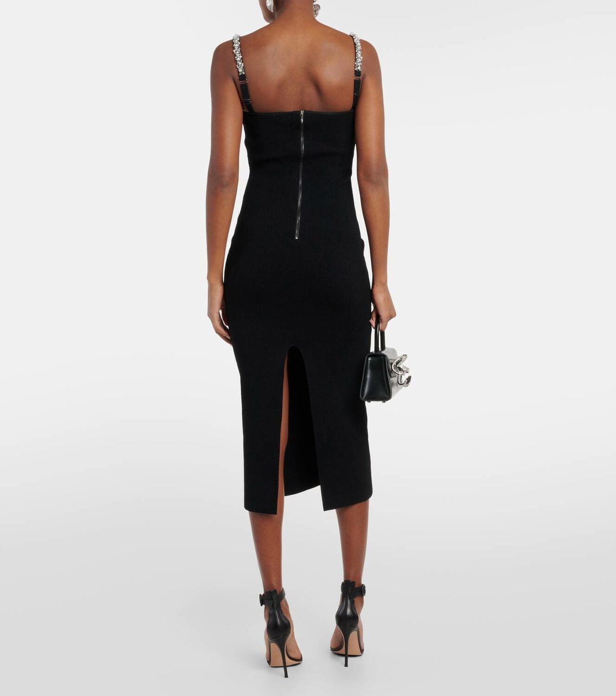 Rebecca Vallance Adele crystal-embellished midi dress