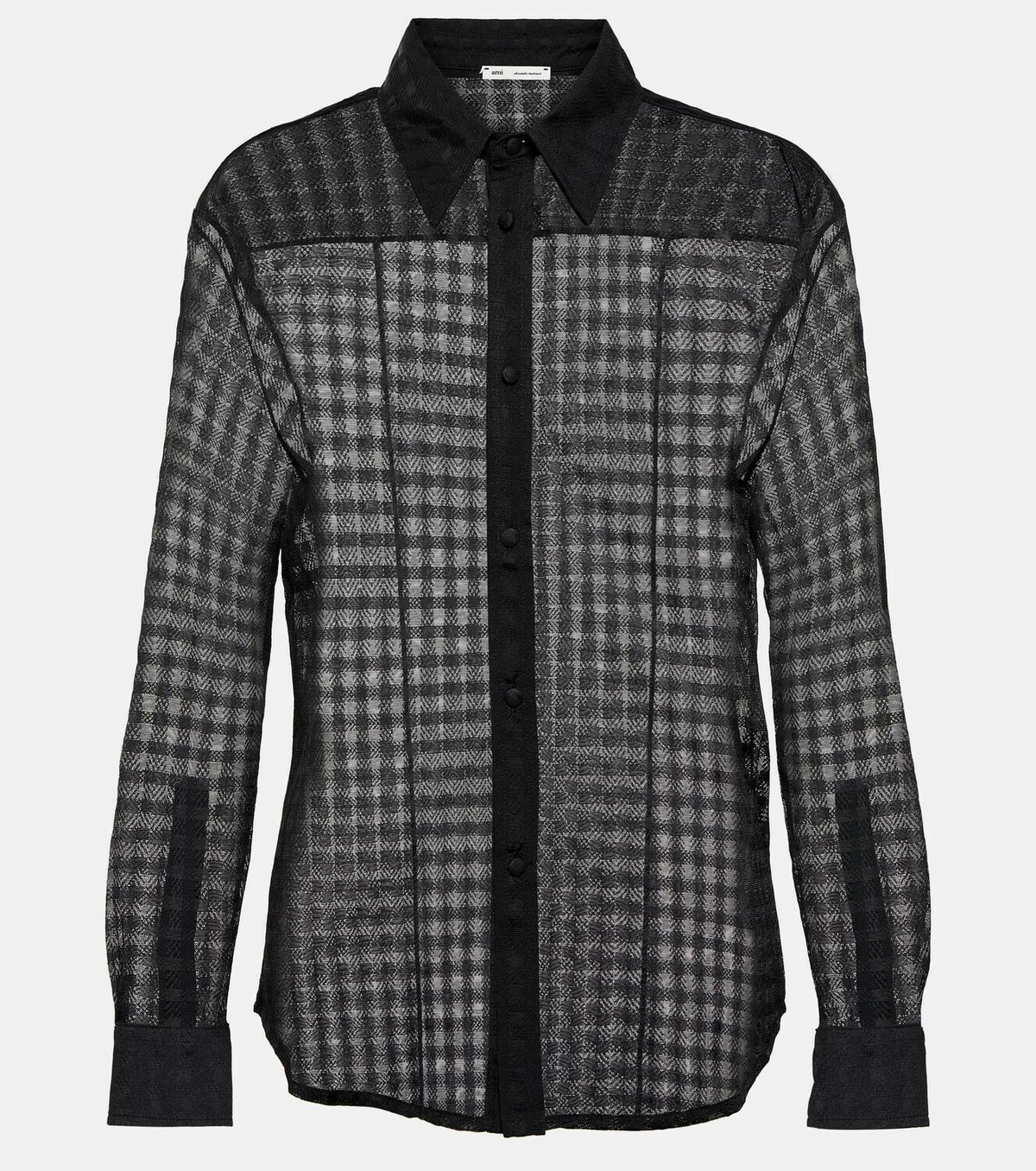 Ami Paris Gingham lace shirt AMI