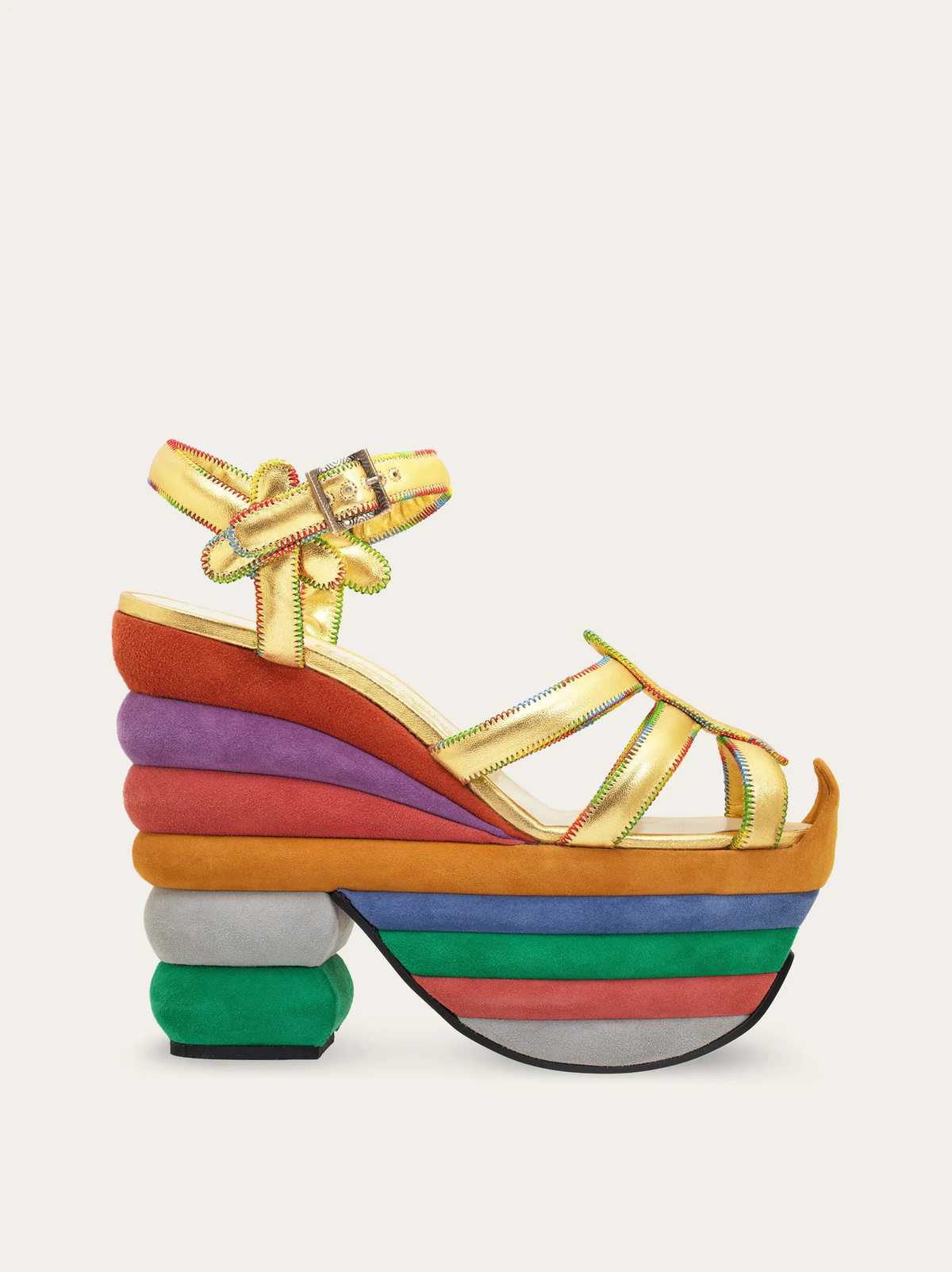 Ferragamo Womens Rainbow (1938) in Multicolor