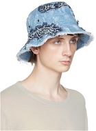 Who Decides War by MRDR BRVDO Blue Crown of Thorns Bucket Hat