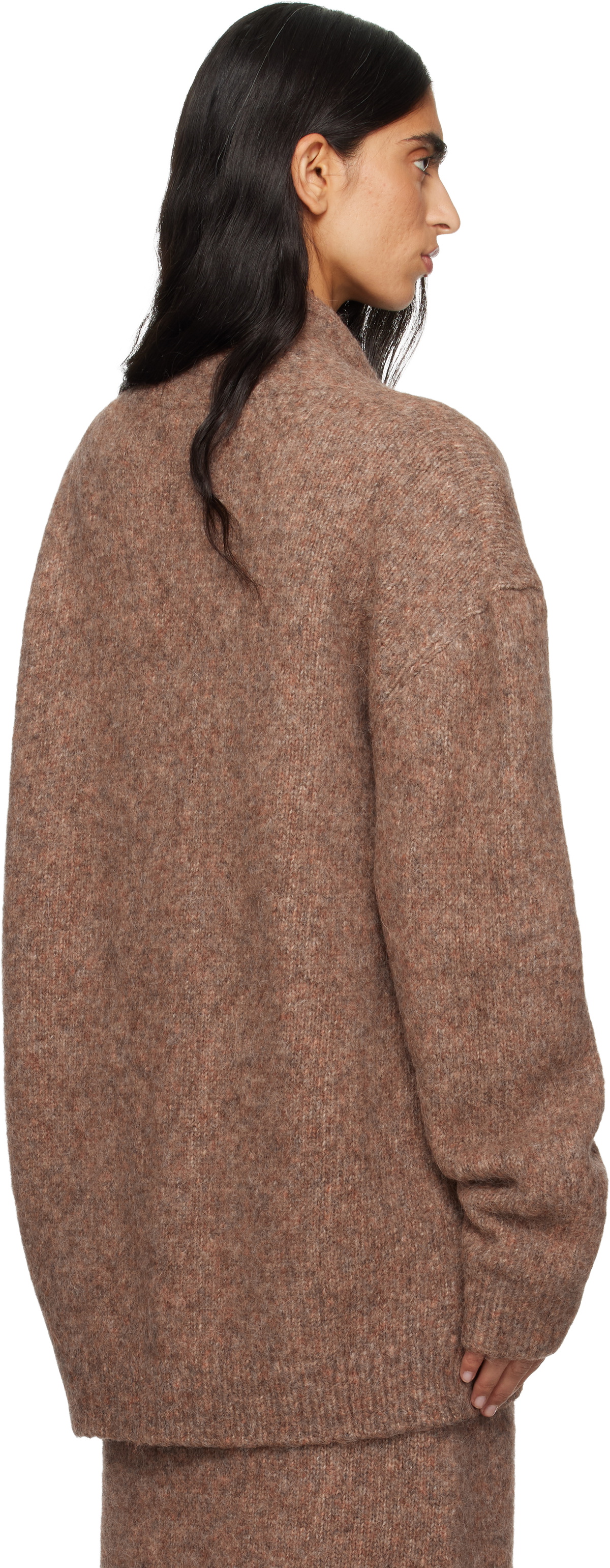 Lauren Manoogian Beige Loft Shawl Cardigan