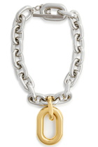 Rabanne XL Link Two-tone Necklace - Silver - One Size