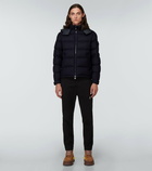 Moncler - Montgenevre wool flannel down jacket