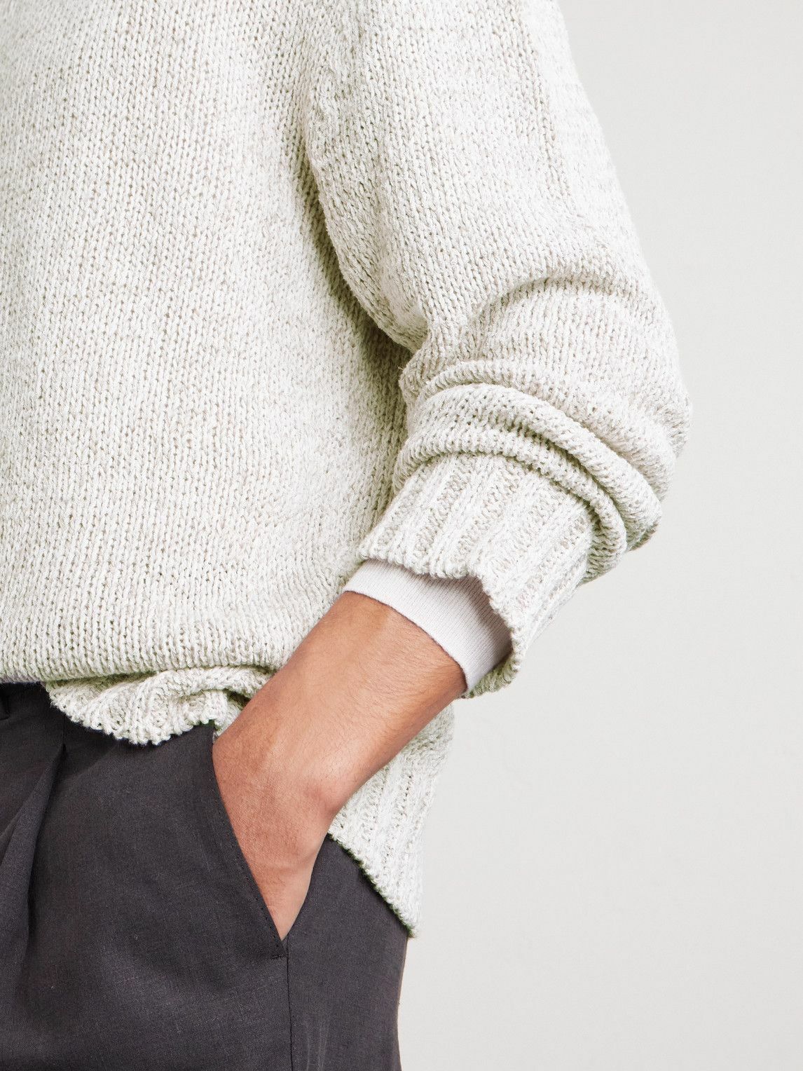 Barena - Caloma Linen and Cotton-Blend Sweater - Neutrals