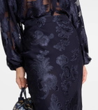 Etro Floral embroidered maxi skirt