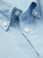 NN07 - Arne Button-Down Collar Linen Shirt - Blue