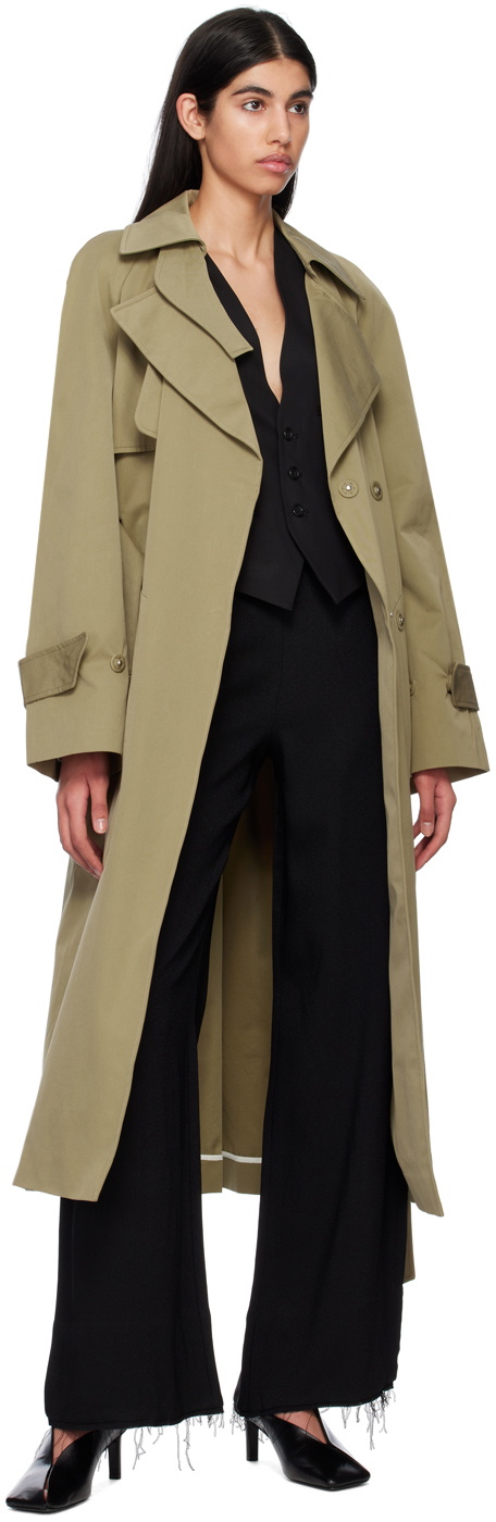 BITE Khaki Polaroid Trench Coat