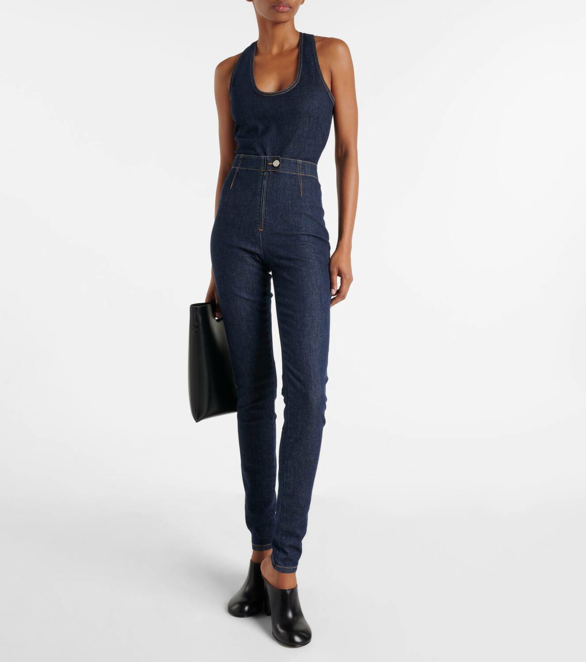 ALAIA アライア スハイラル フフ ヒアス AA2B120LA0330 220 Alaïa High-rise skinny jeans ALAÏA
