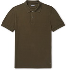 TOM FORD - Slim-Fit Cotton-Piqué Polo Shirt - Green