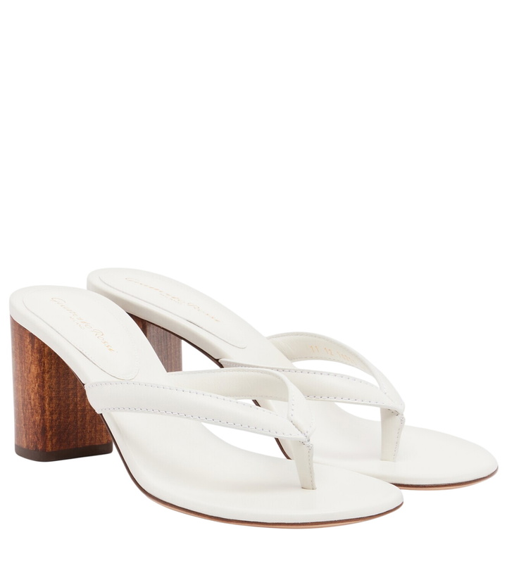 Photo: Gianvito Rossi Leather thong sandals