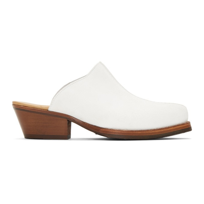 Photo: Our Legacy White Mule Slip-On Loafers