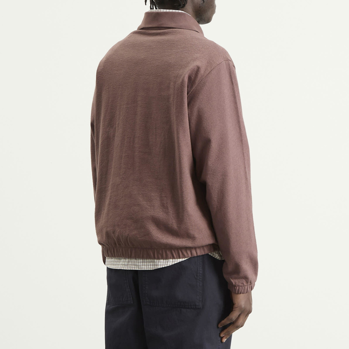 Norse Projects Men's Sylane Relaxed Jersey Polo in Peppercorn