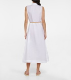 Loro Piana - Belted linen shirt dress