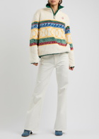 Casablanca Les Anneaux Printed Faux fur Sweatshirt Multicoloured