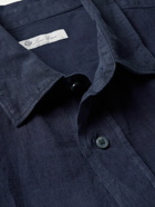 Loro Piana - Oliver Linen Shirt - Blue