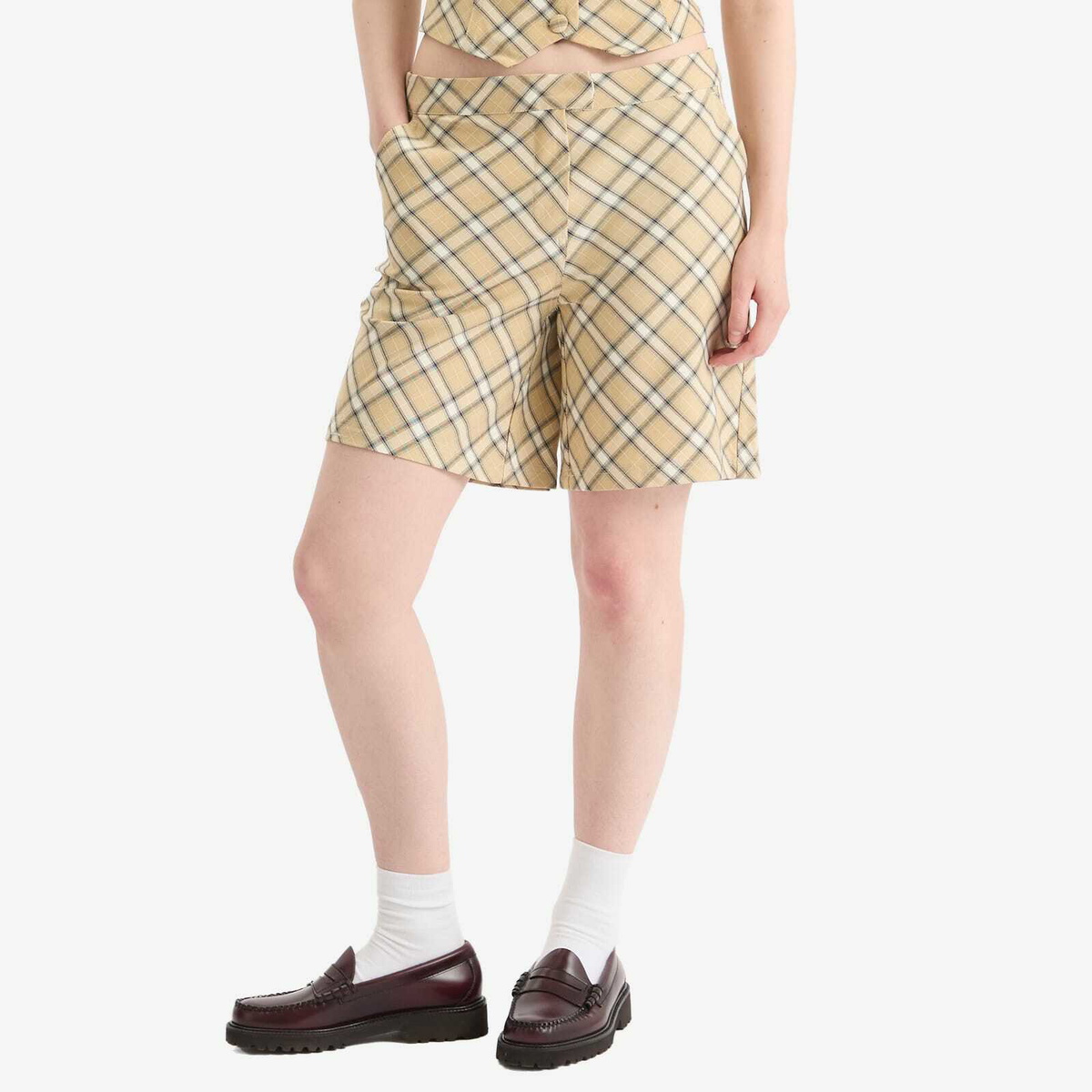 House Of Sunny Women's Sloane Check Shorts in Multi