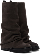 The Attico Brown Robin Tall Boots