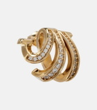Ferragamo Embellished gold-plated hoop earrings