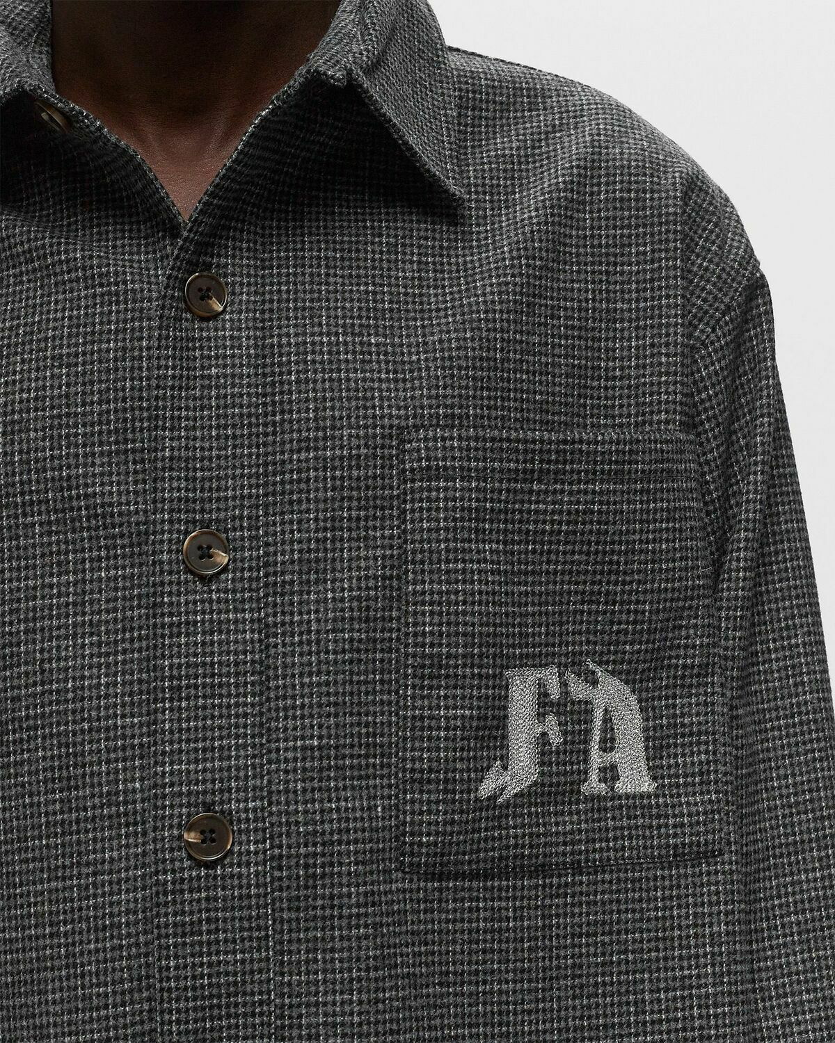 Fucking Awesome Oversized Wool Flannel Grey Longsleeves Fucking